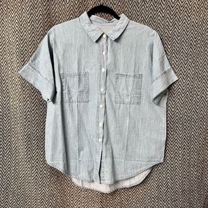 Women’s Short Sleeve Denim Shirt